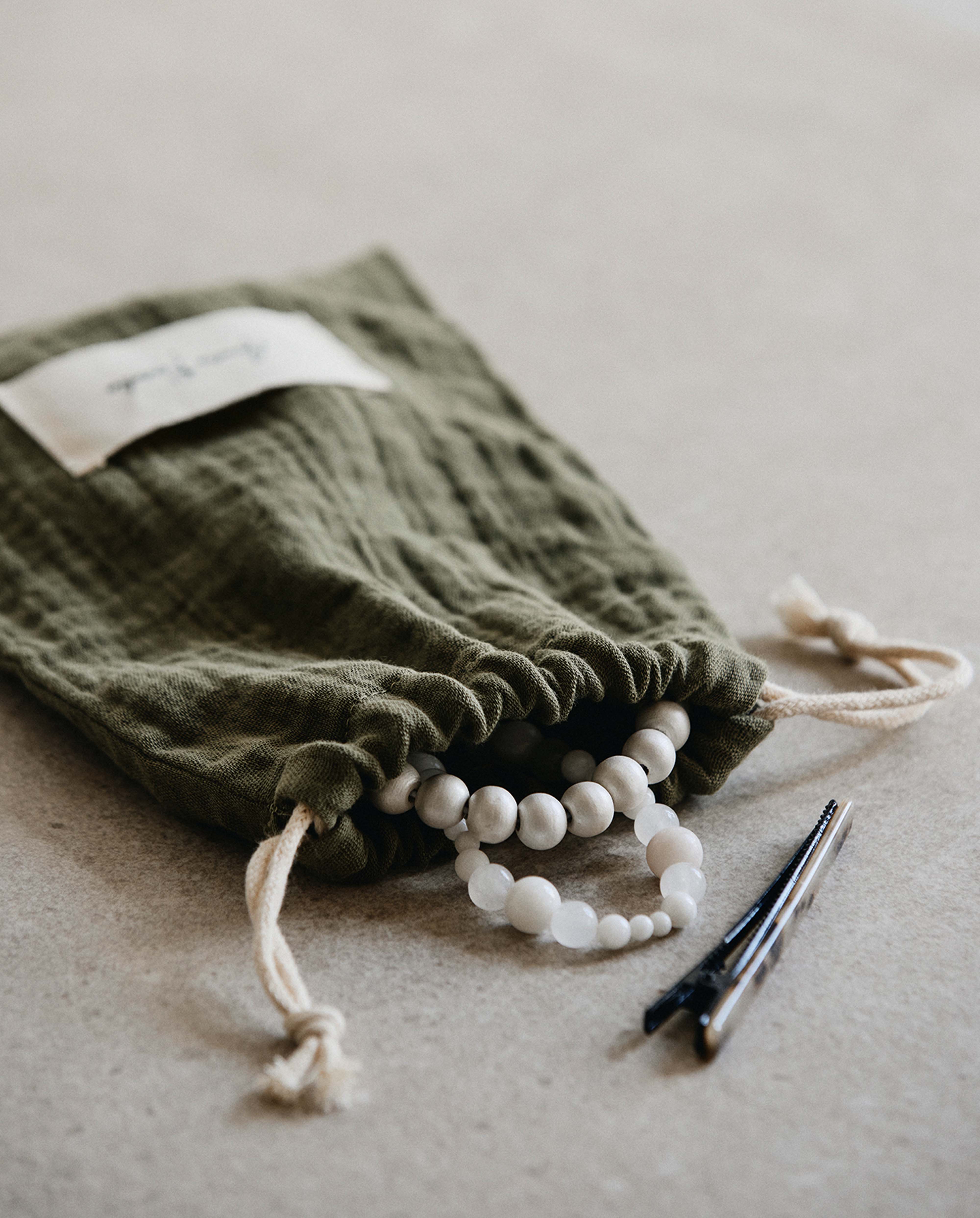 Cotton soap bag | GREEN