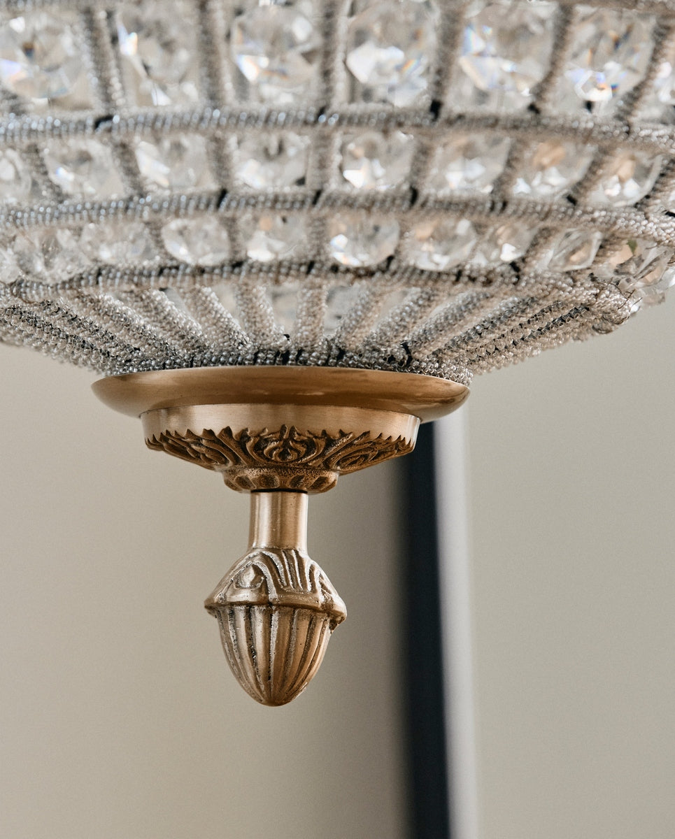 Kristallen lamp, glazen kralen, medium