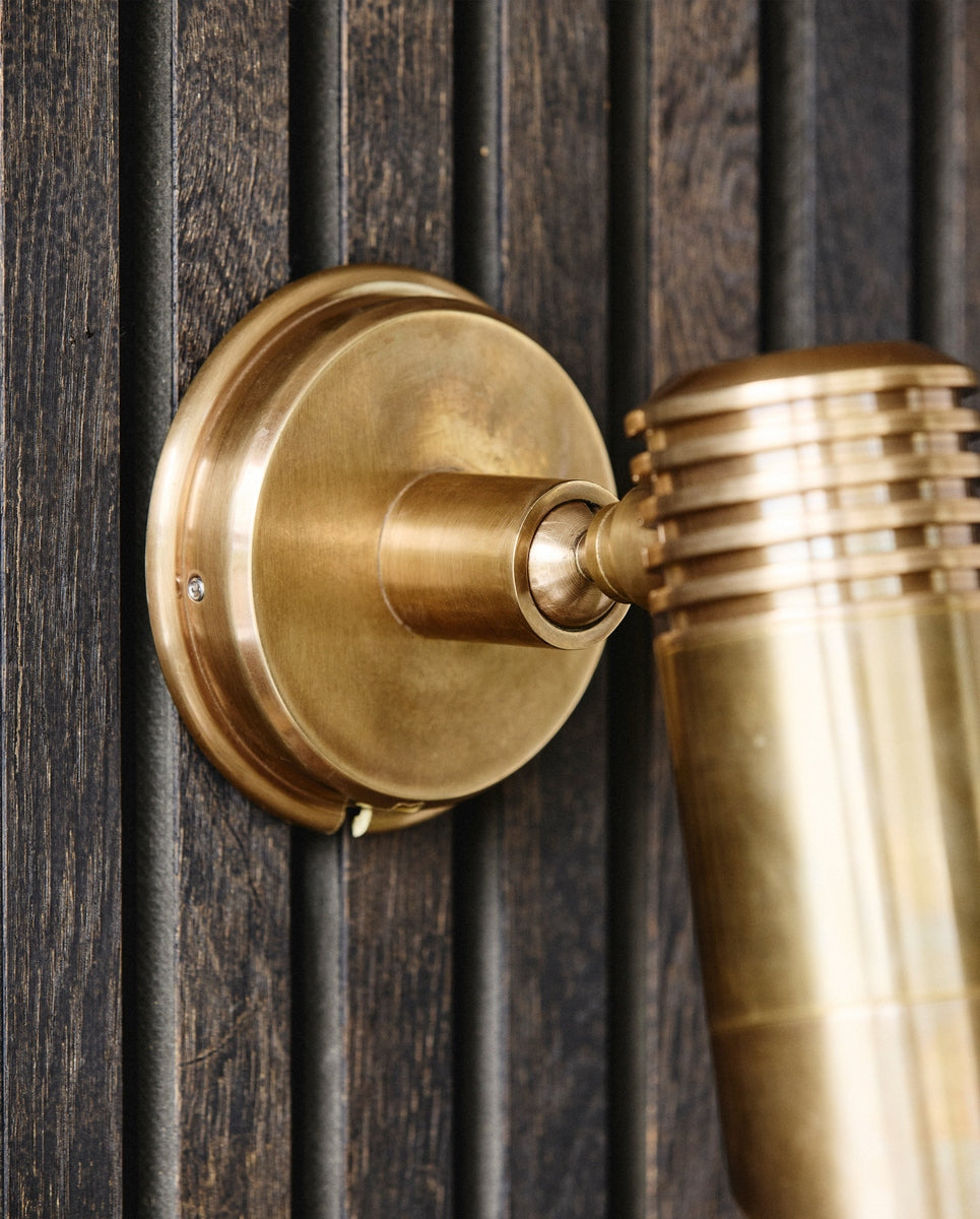 BRAGI wandlamp, buiten - messing