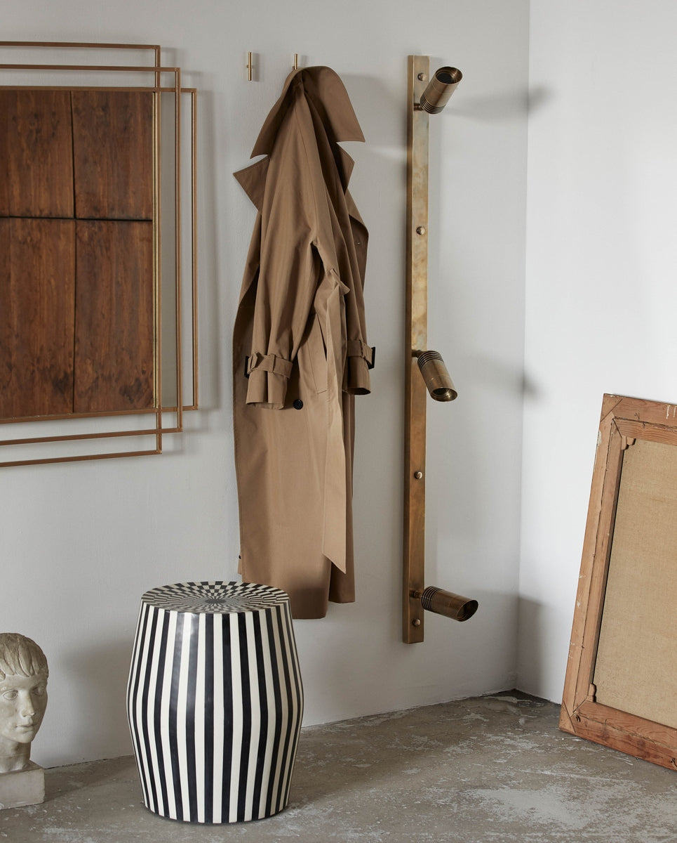 BRAGI wandlamp, 3 spots - messing