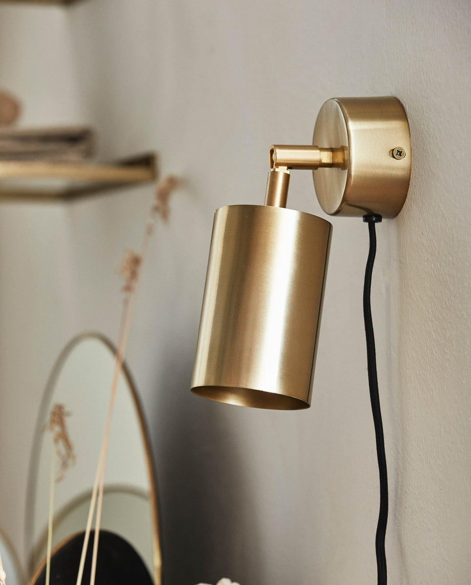 MAIA wandlamp/spotlight - gouden afwerking