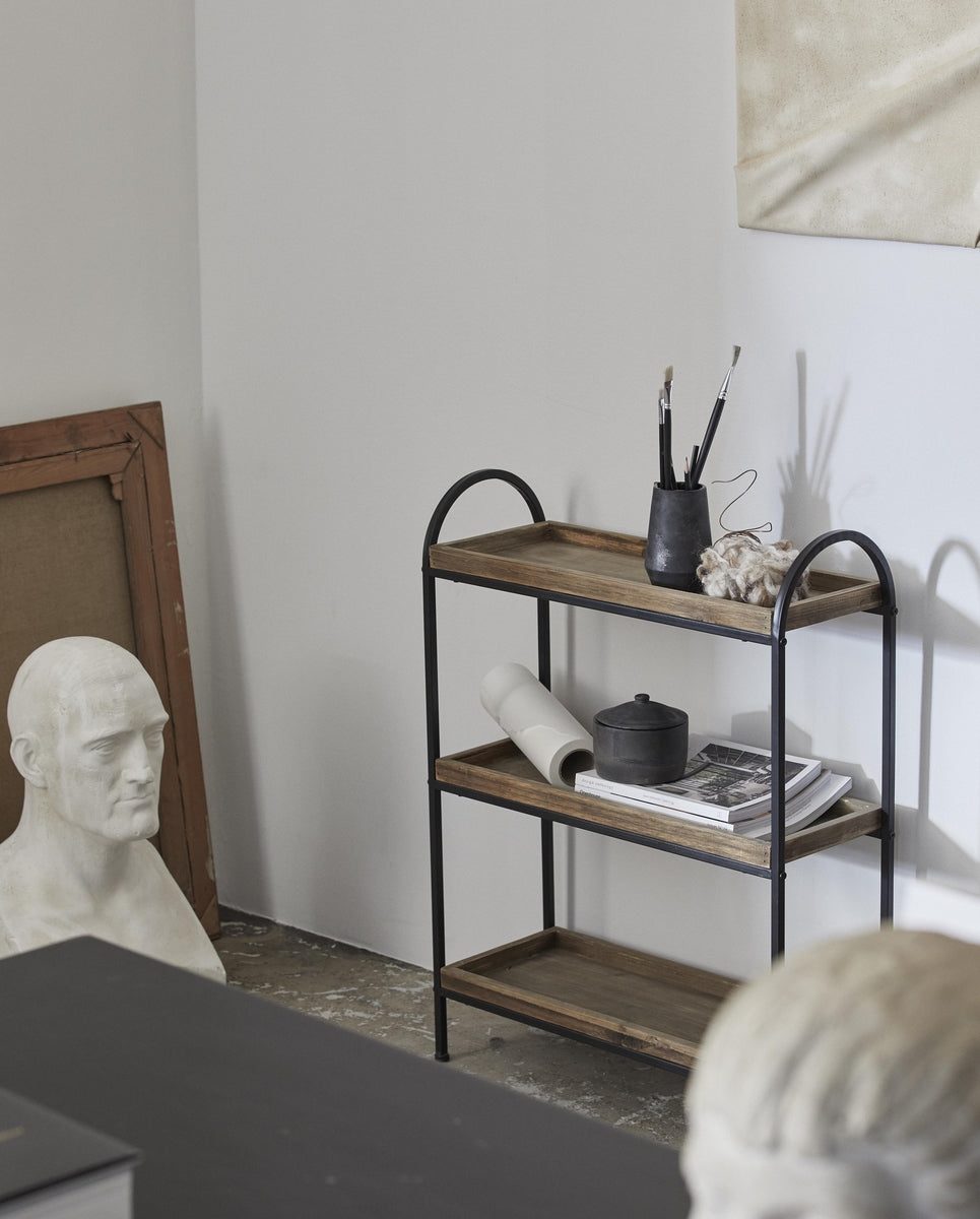 PATNA ijzeren rek - hout