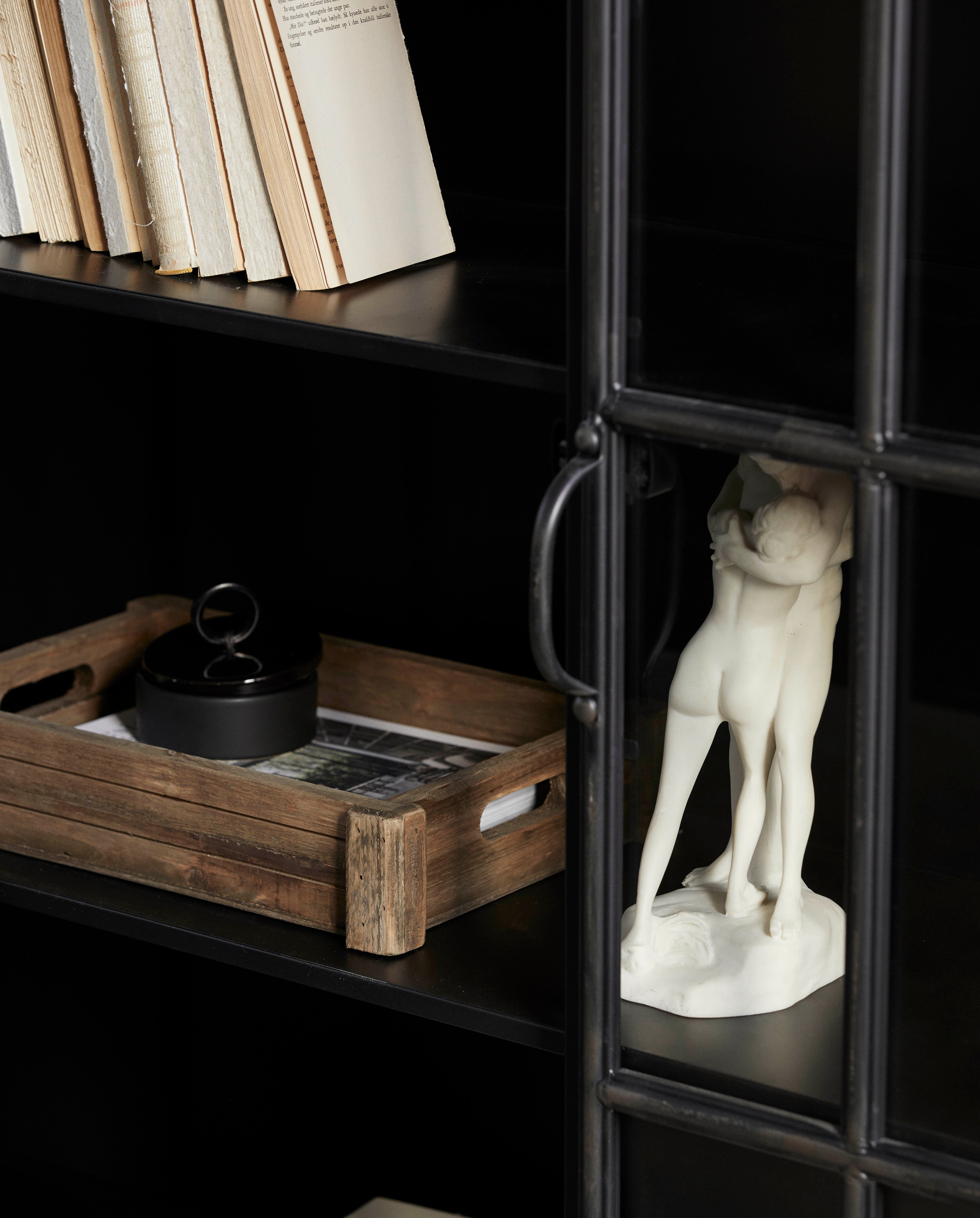 DOWNTOWN kast, 2 deuren, zwart