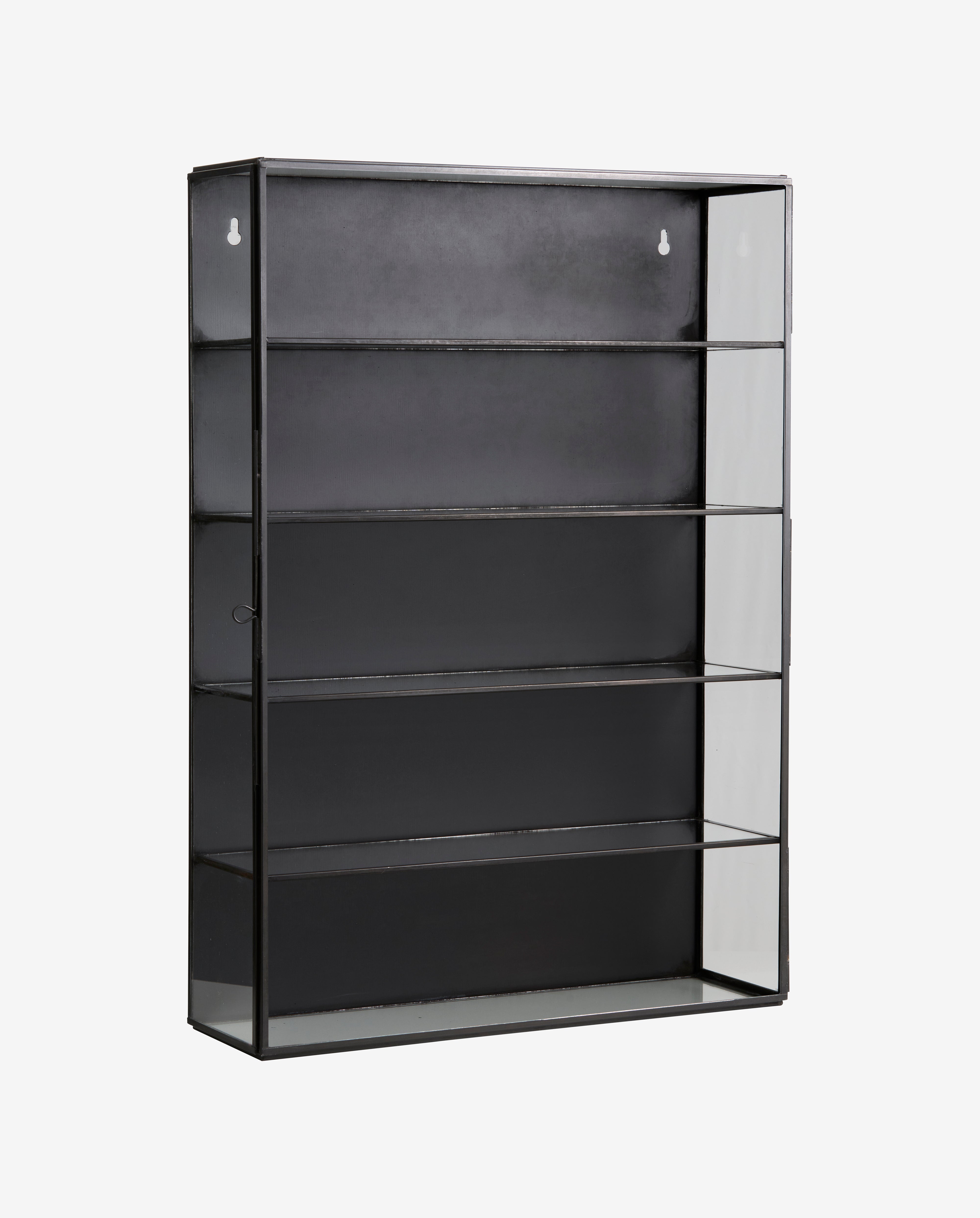 ADA wall cabinet, M, 4 shelves - black
