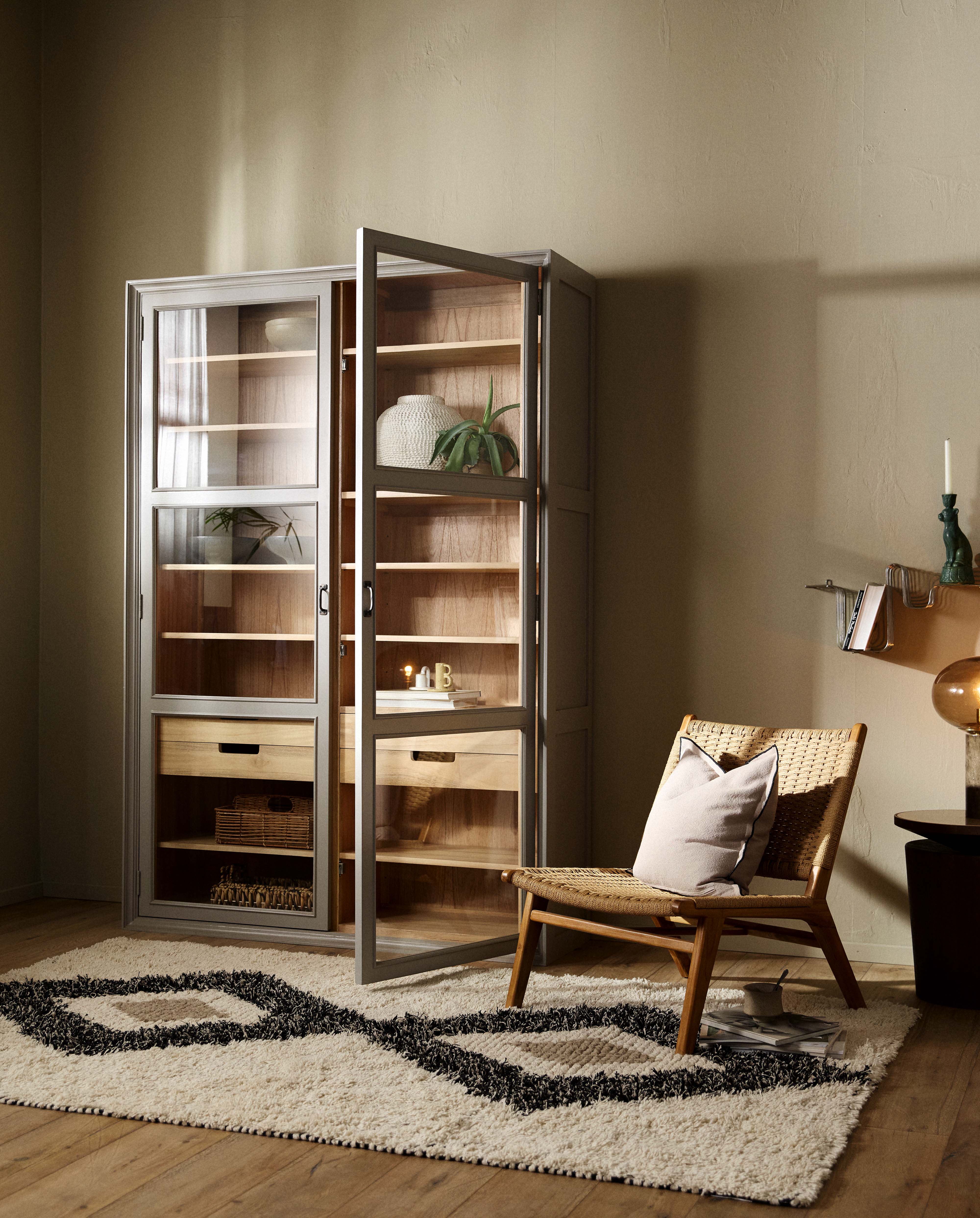 VIVA Schrank, 2 Türen - grau