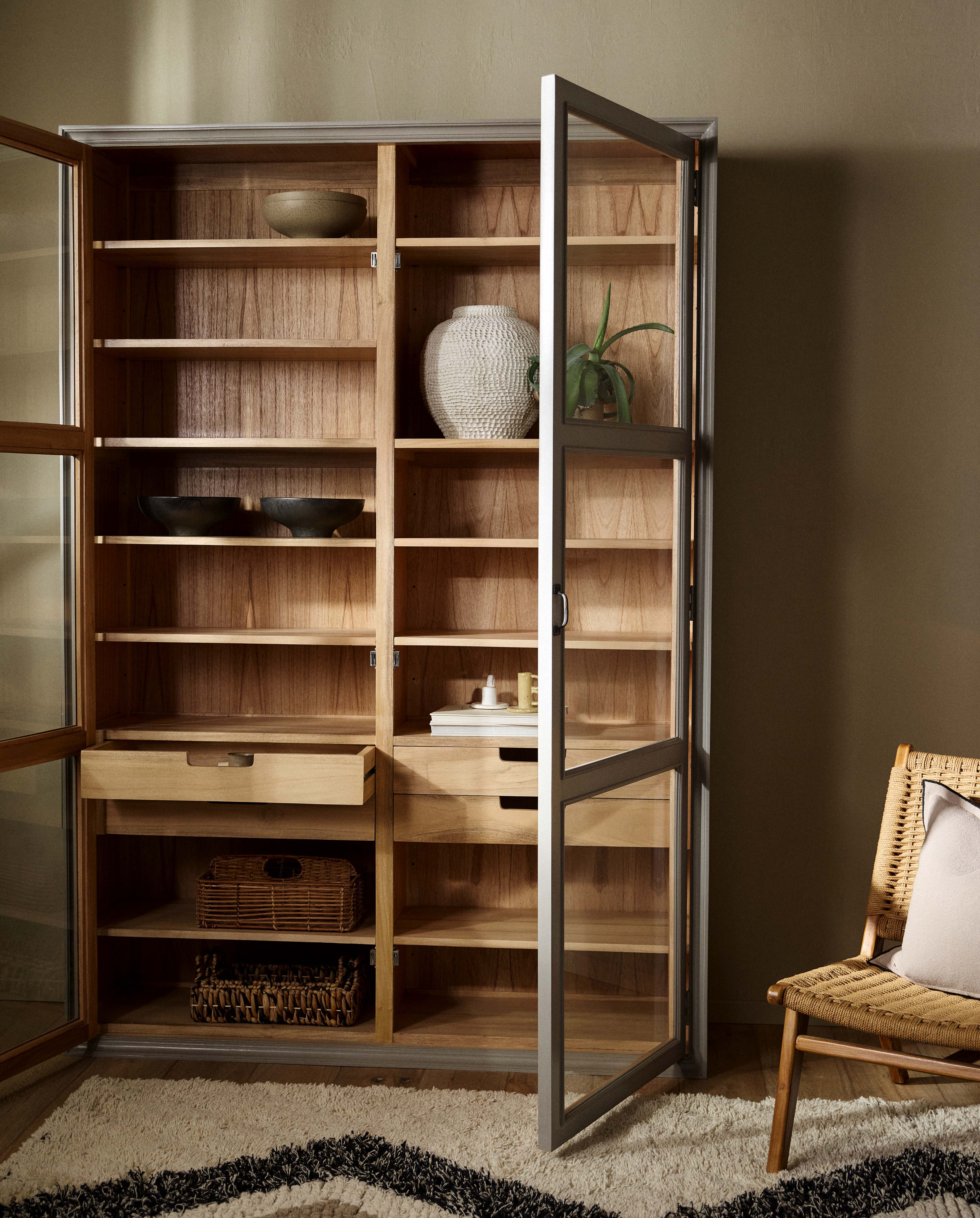 VIVA Schrank, 2 Türen - grau