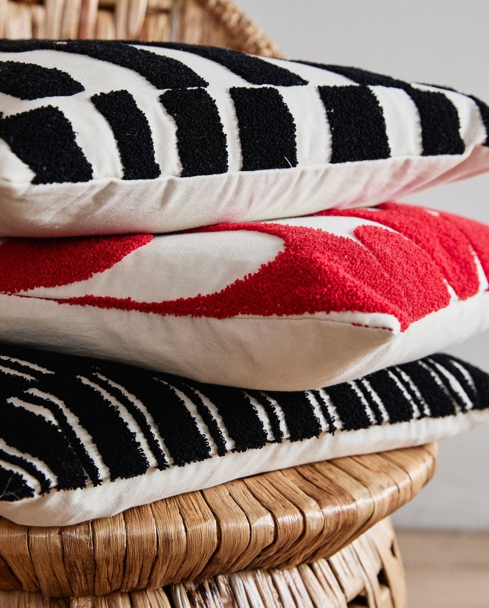 BEID kussenhoes - ivoor/zwart