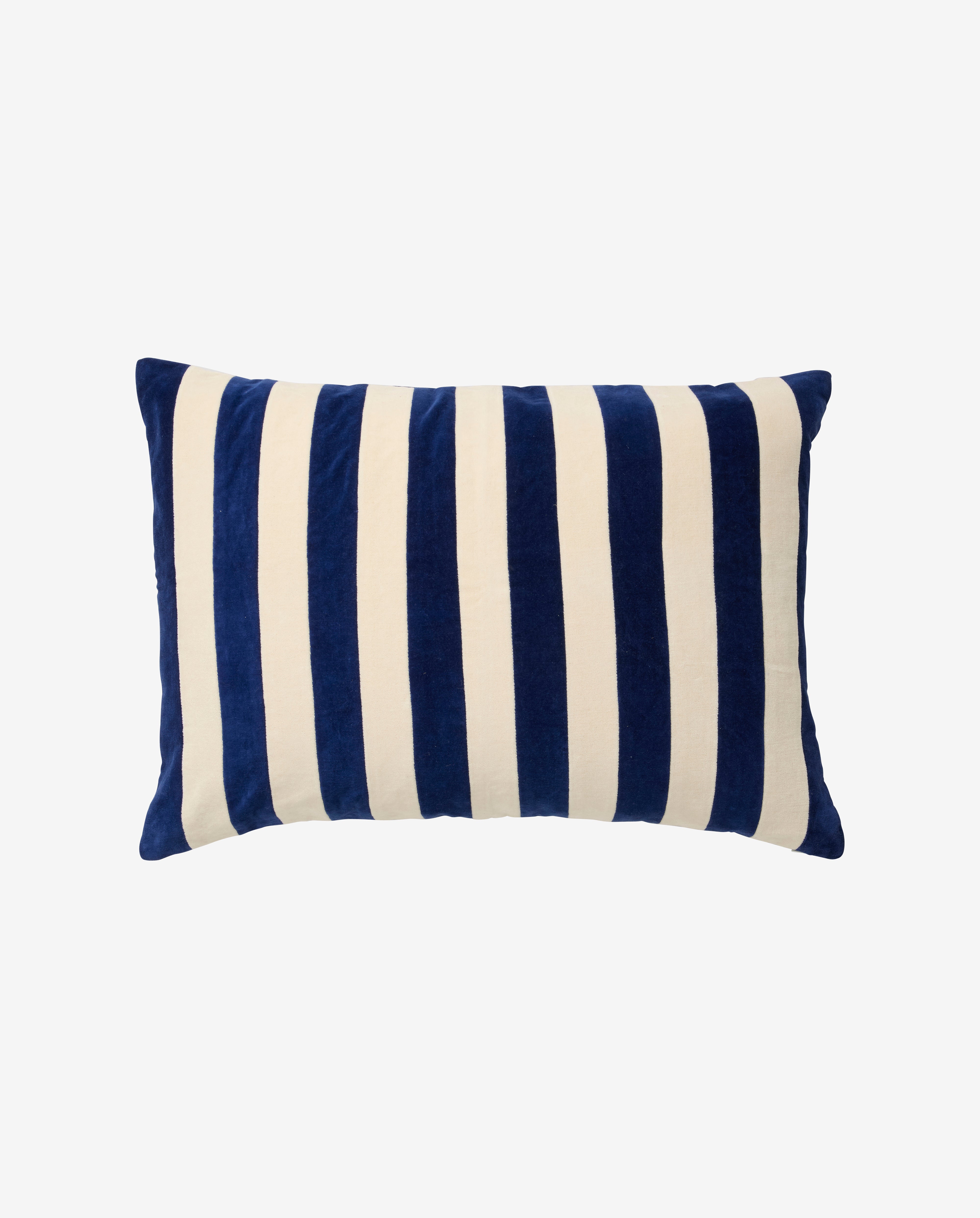 ALHENA kussensloop, 48x68 - ivoor/blauw