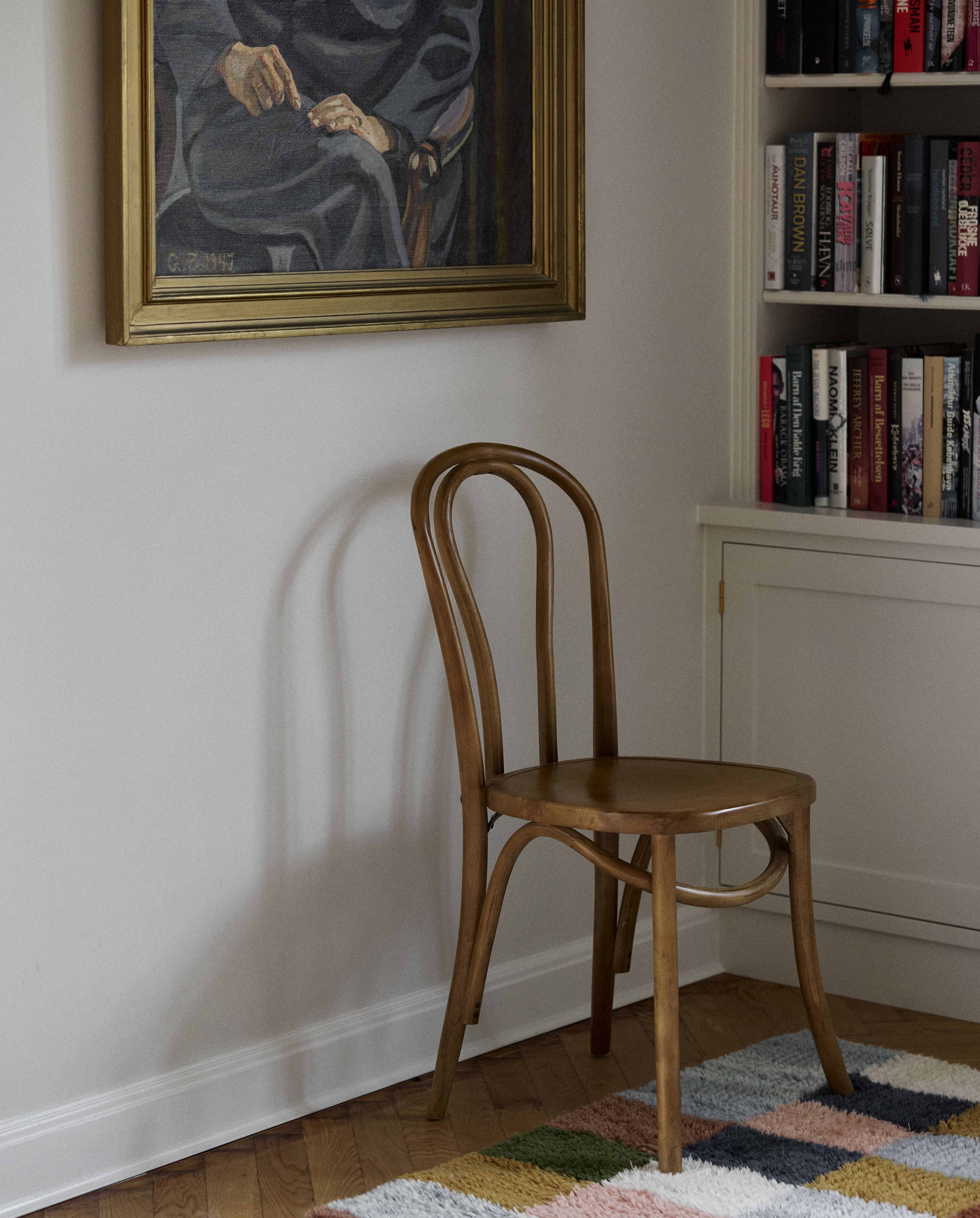 BISTRO chair, brown wood