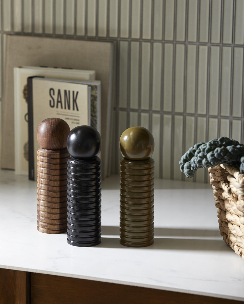 Macinacaffè RAS, legno di acacia - verde