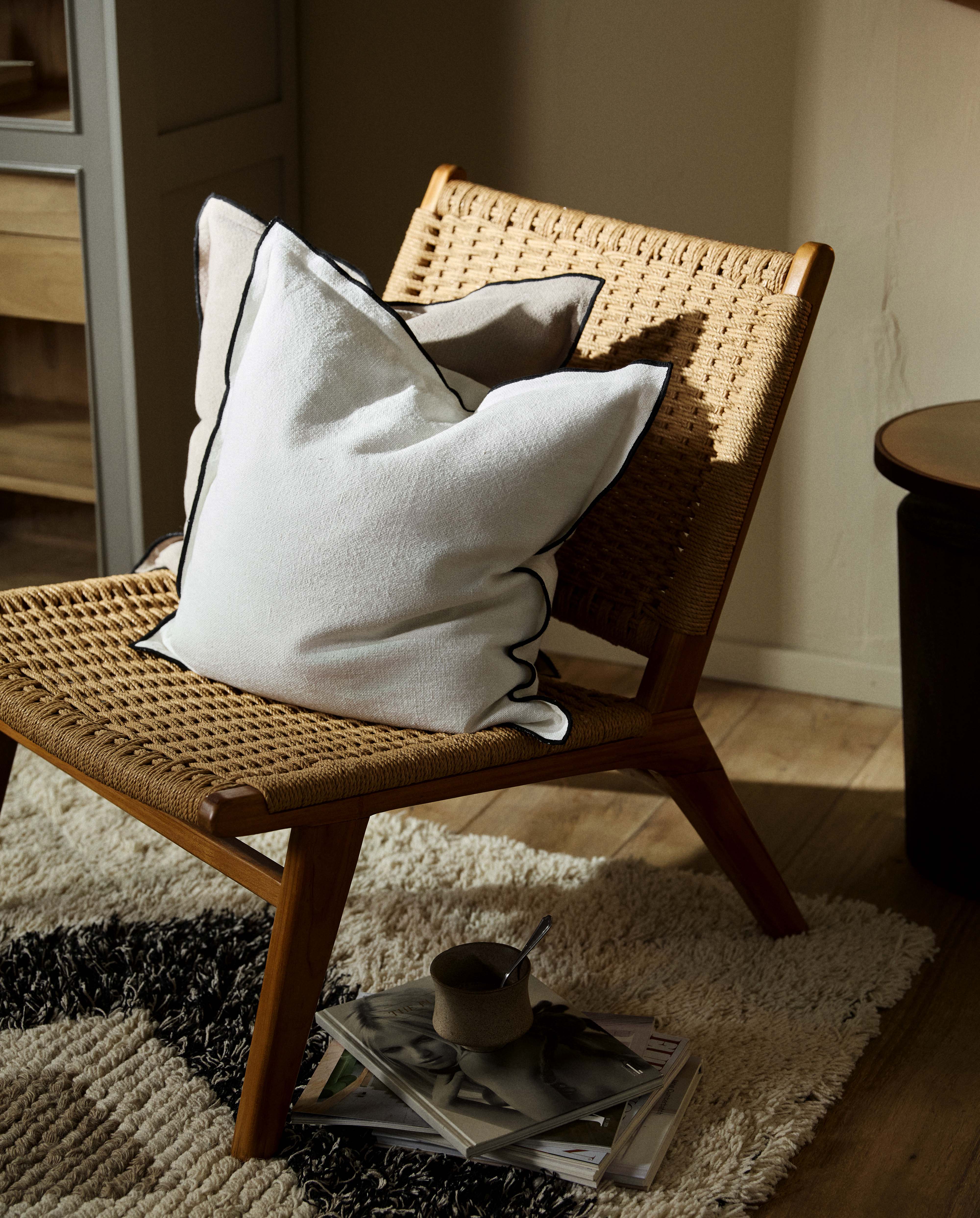 ALTAIR cushion cover, 48x48 - ivory