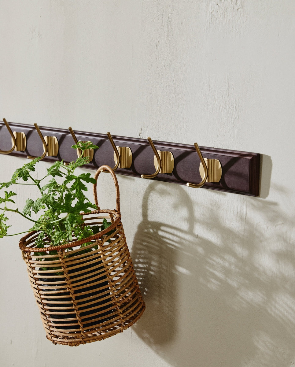 EDGY kapstok, 8 haken - donkerbruin