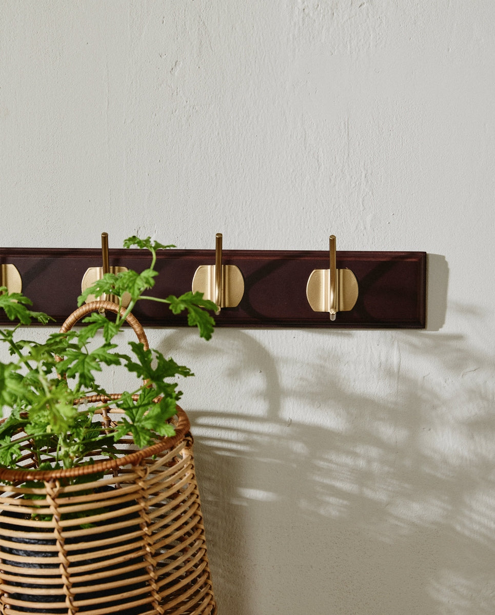 EDGY kapstok, 8 haken - donkerbruin