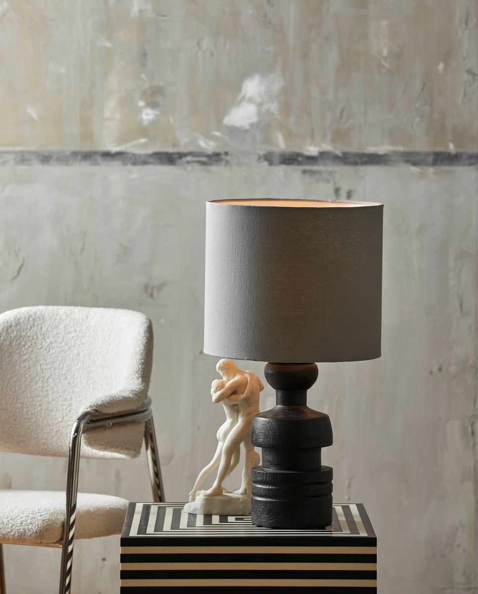 TAURA salontafel - zwart/ivoor