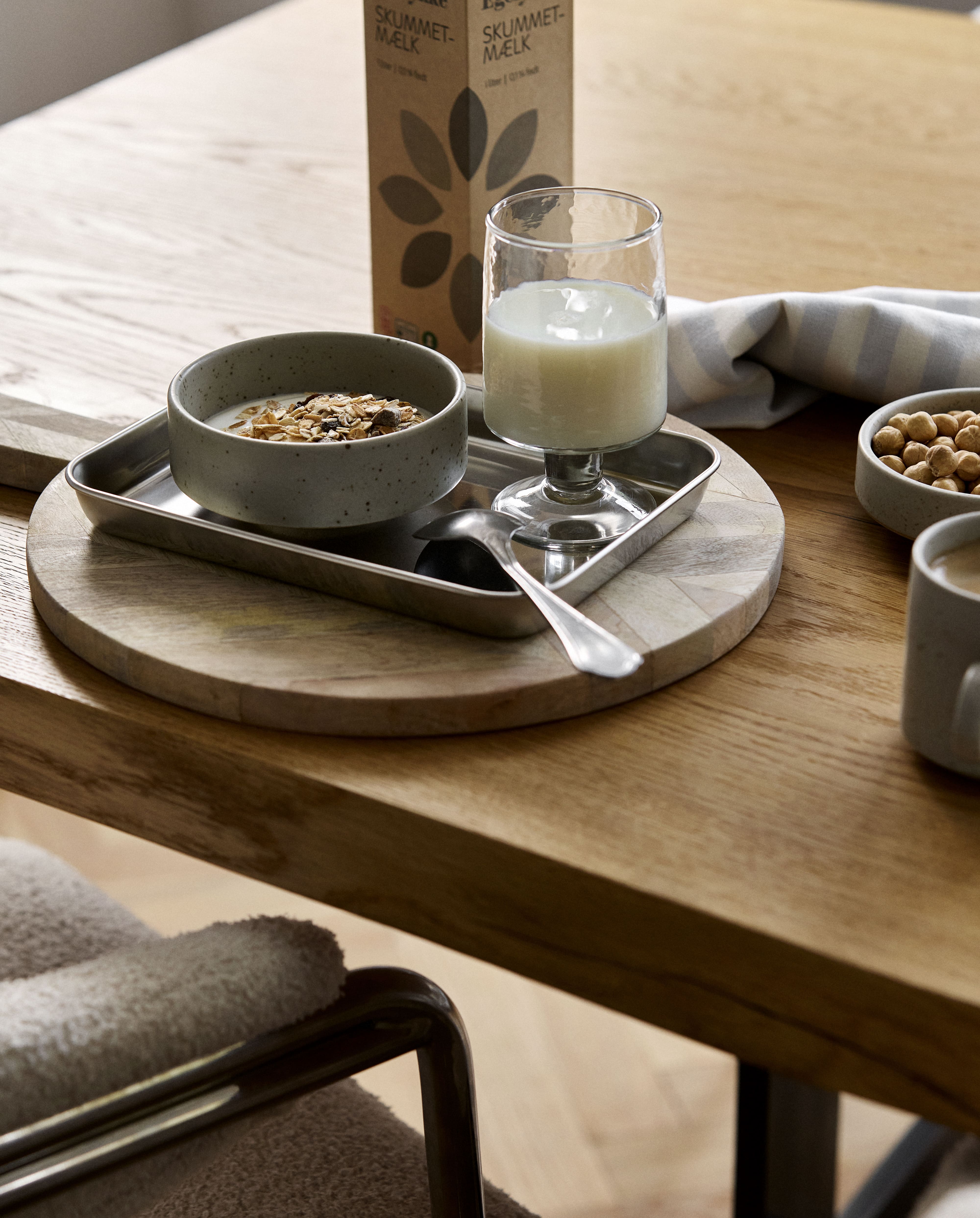 GRAINY serving bowl, L - sand