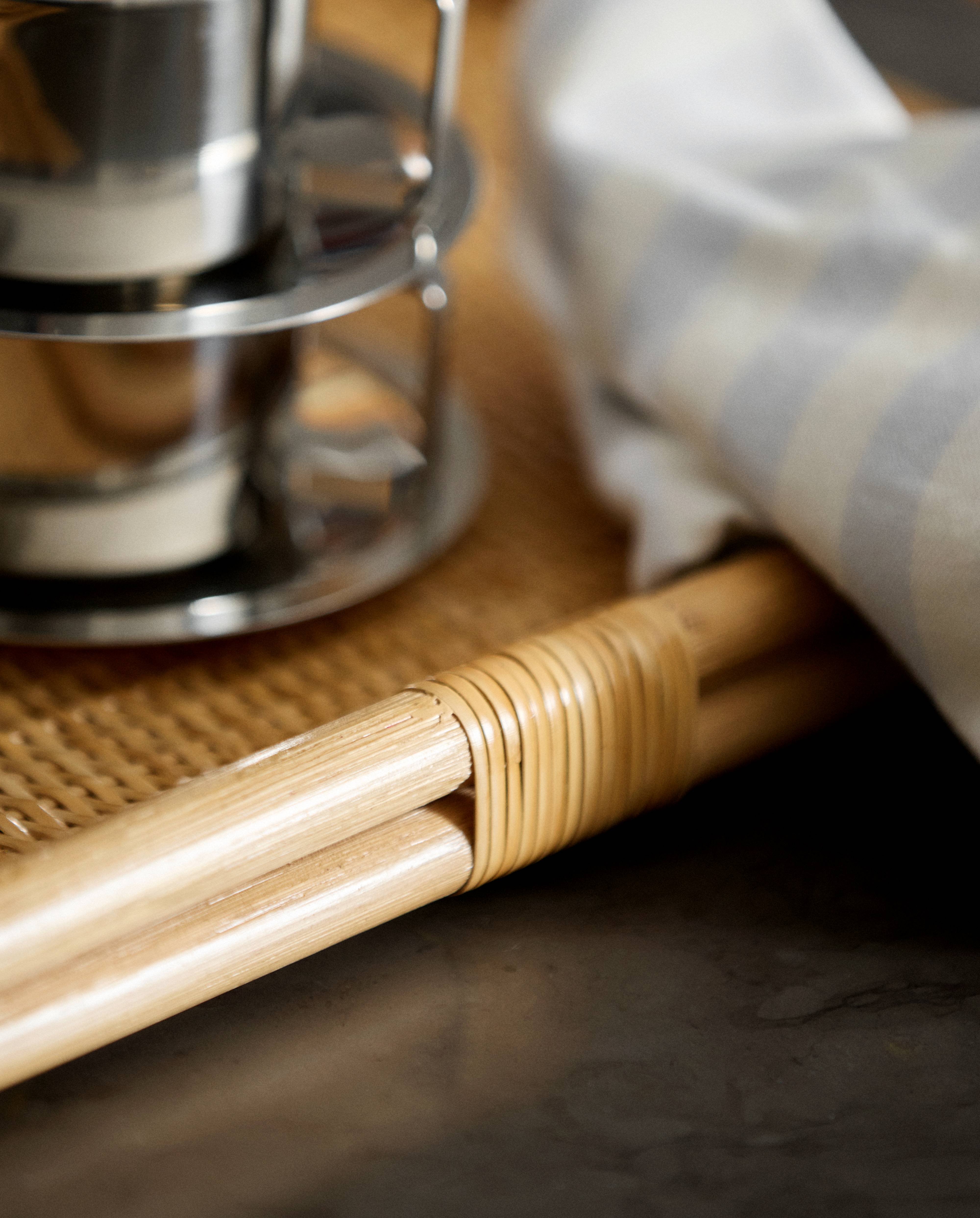 LAURUS rattan serving tray - nature