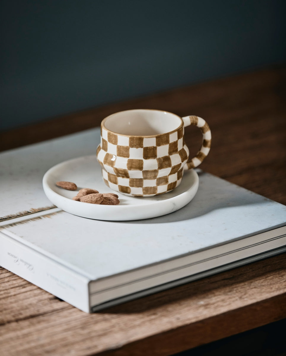 Tazza YSIA, controllo - verde/avorio