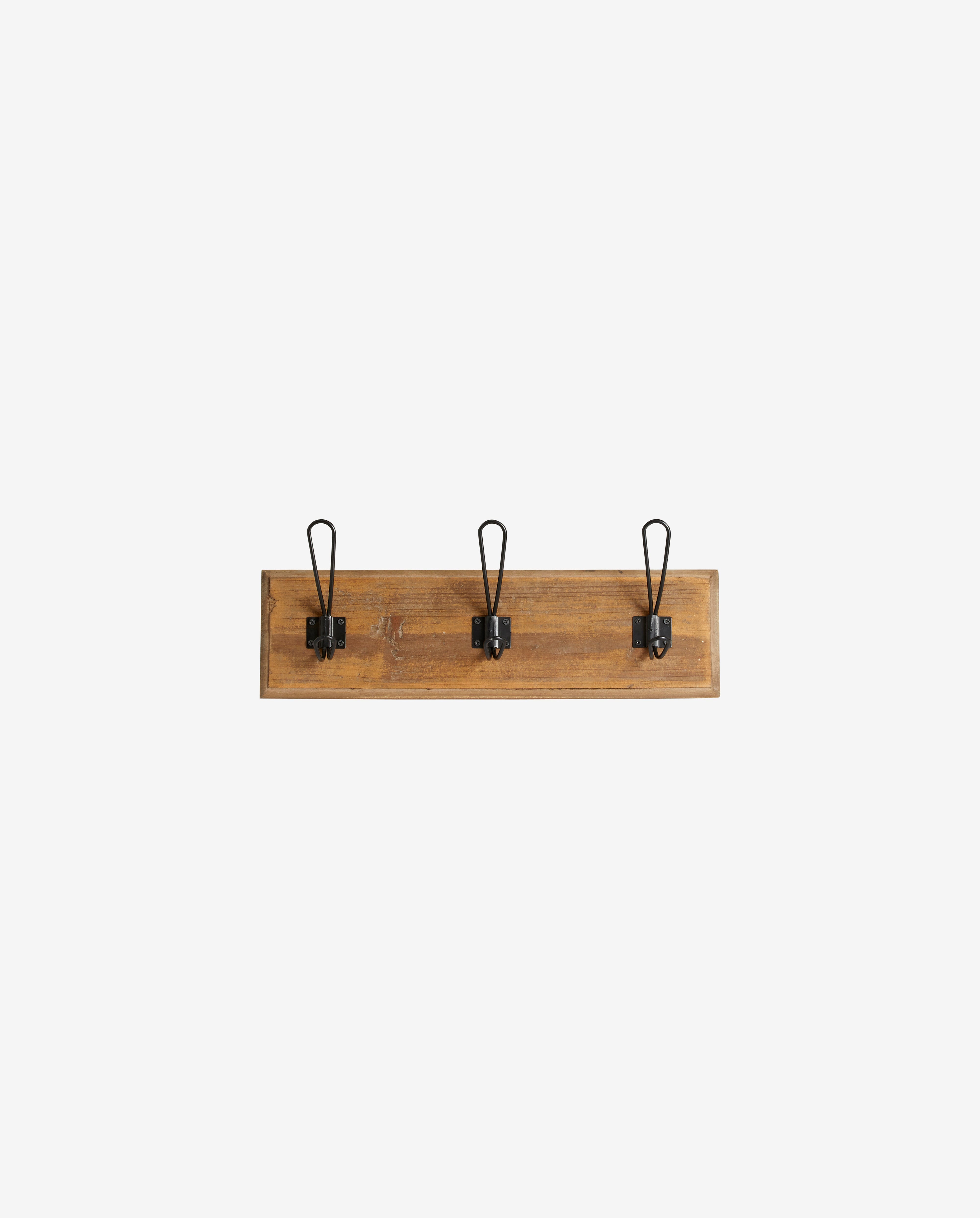 CARONI coat rack, 3 hooks, reclaimed wood - nature
