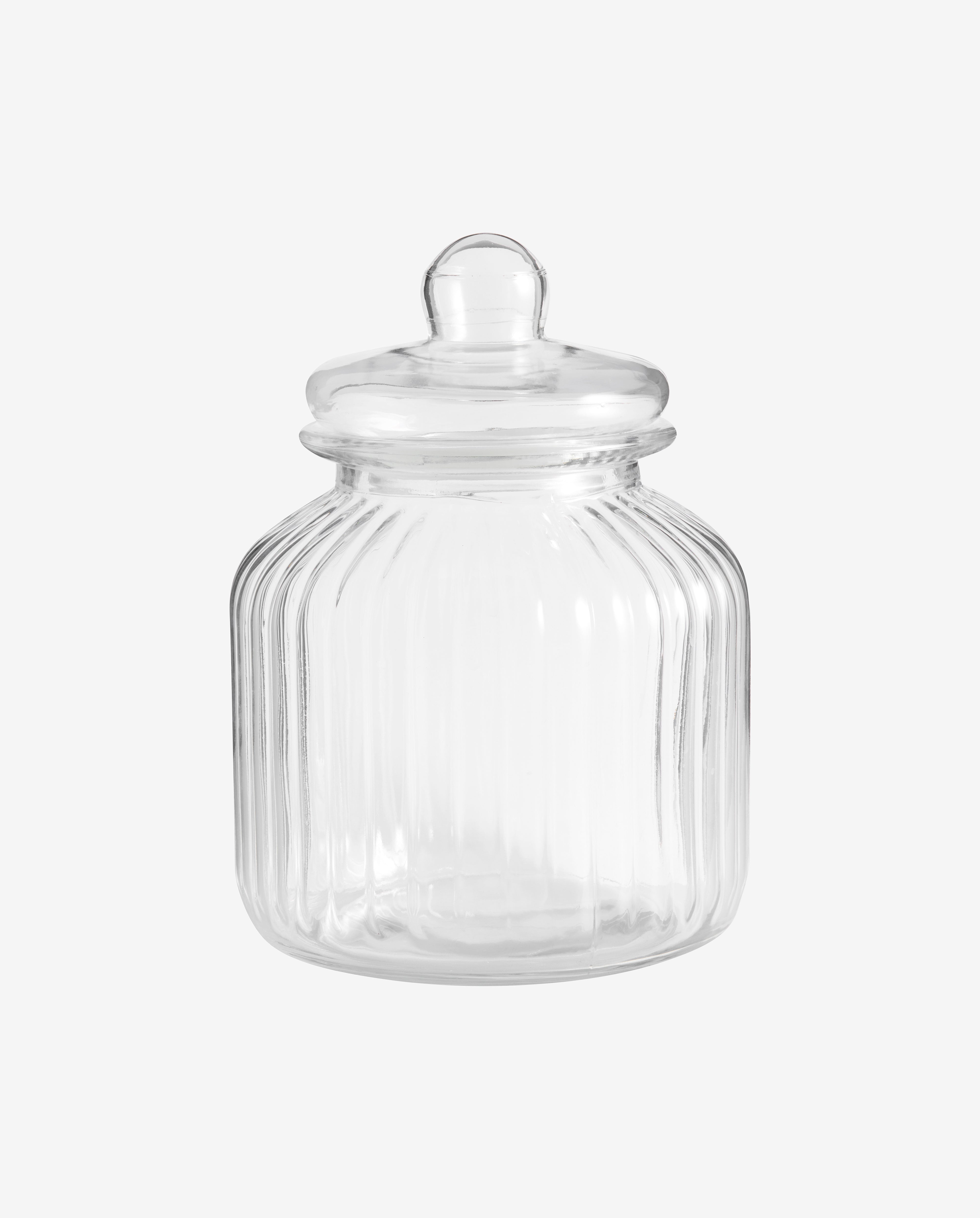 BYROM glass storage w. lid - clear