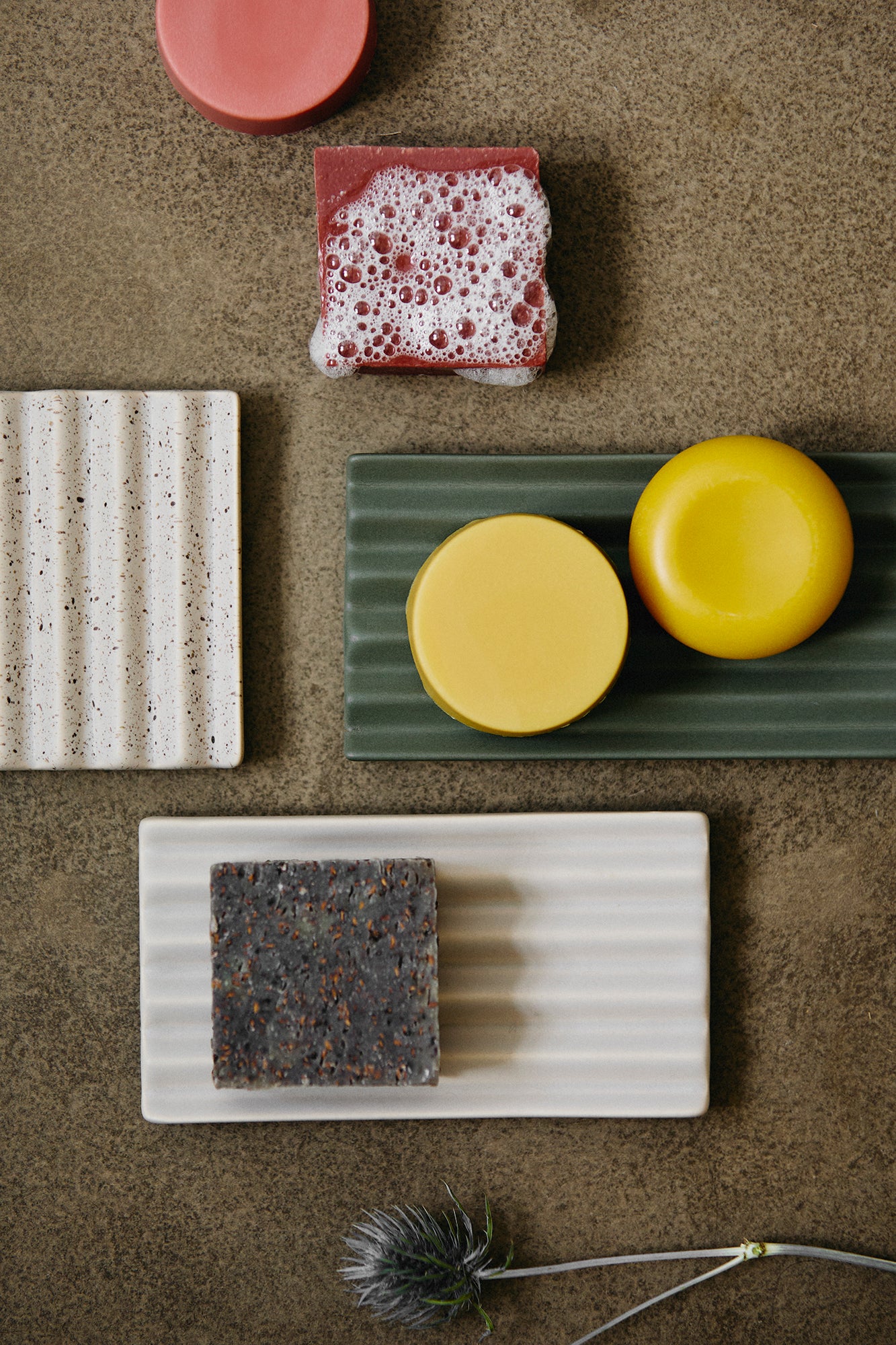 Keramische zeepbak groot | TERRAZZO 8 x 15 cm