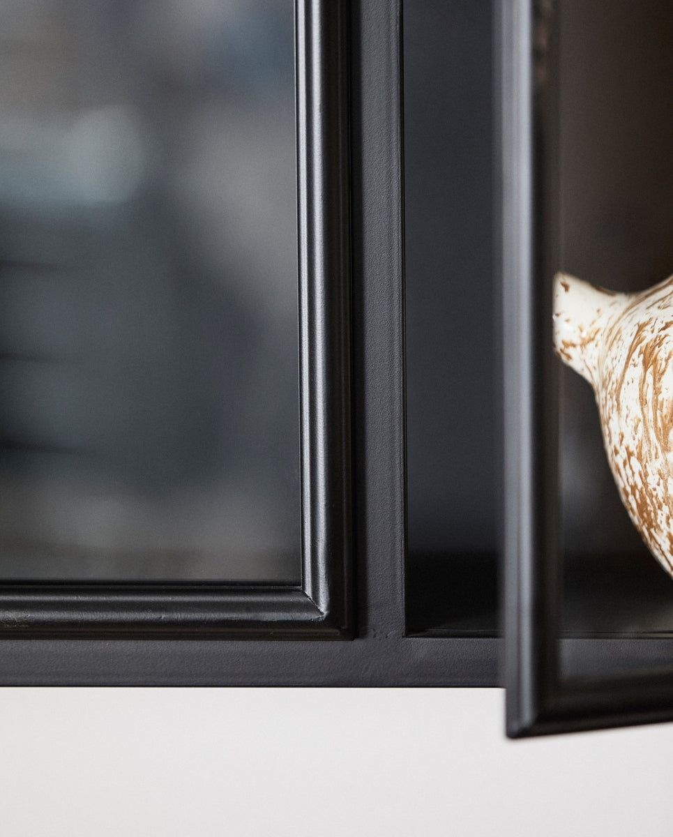 DOWNTOWN wandkast, zwart