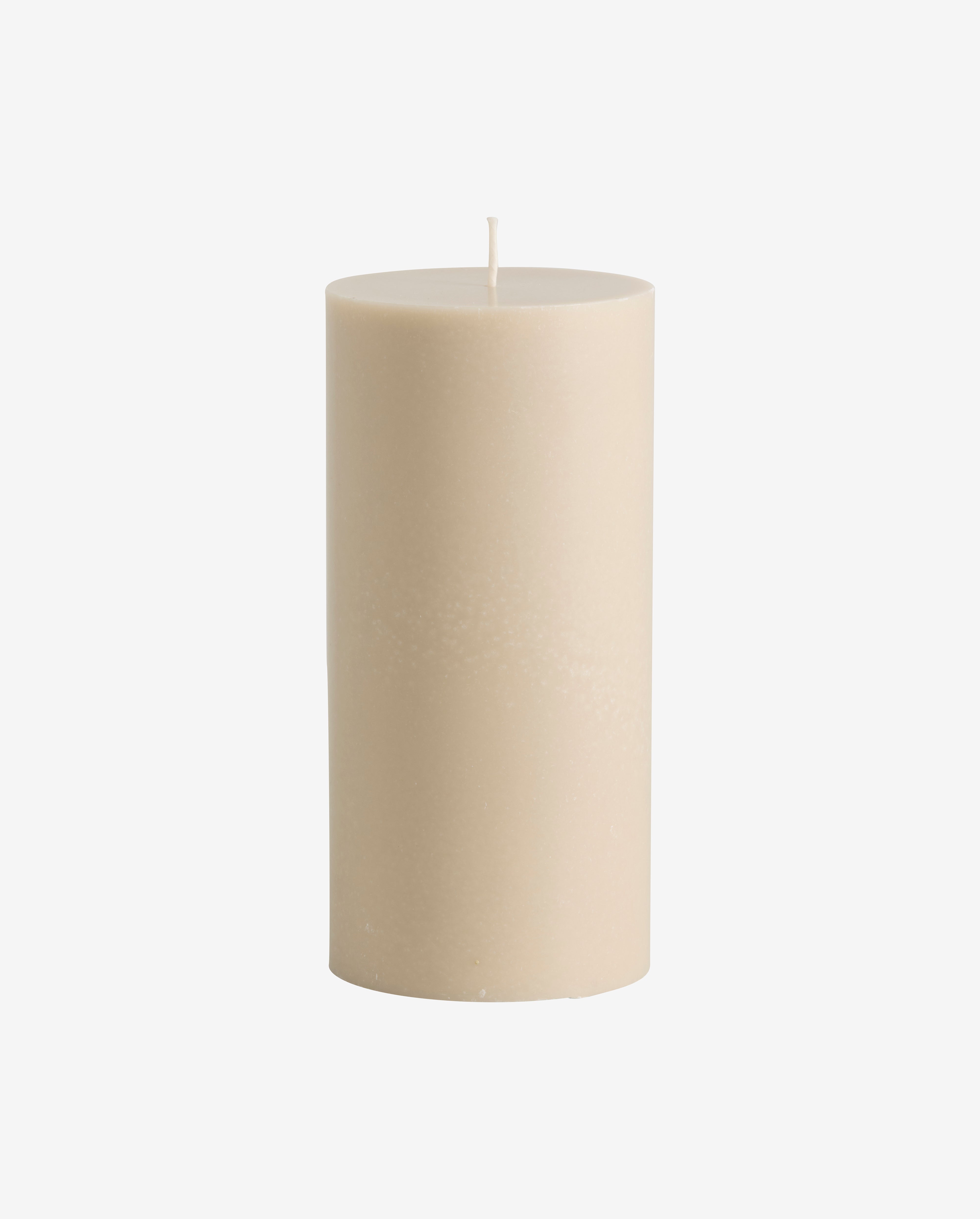 CANDLE, 9,6x20cm - beige
