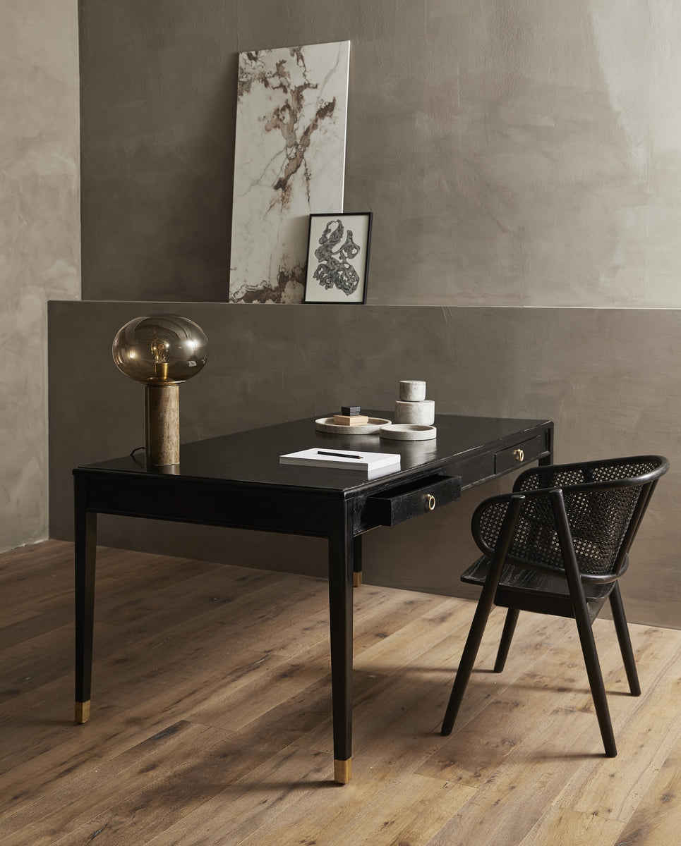 WICKY loungestoel, zwart/zwart