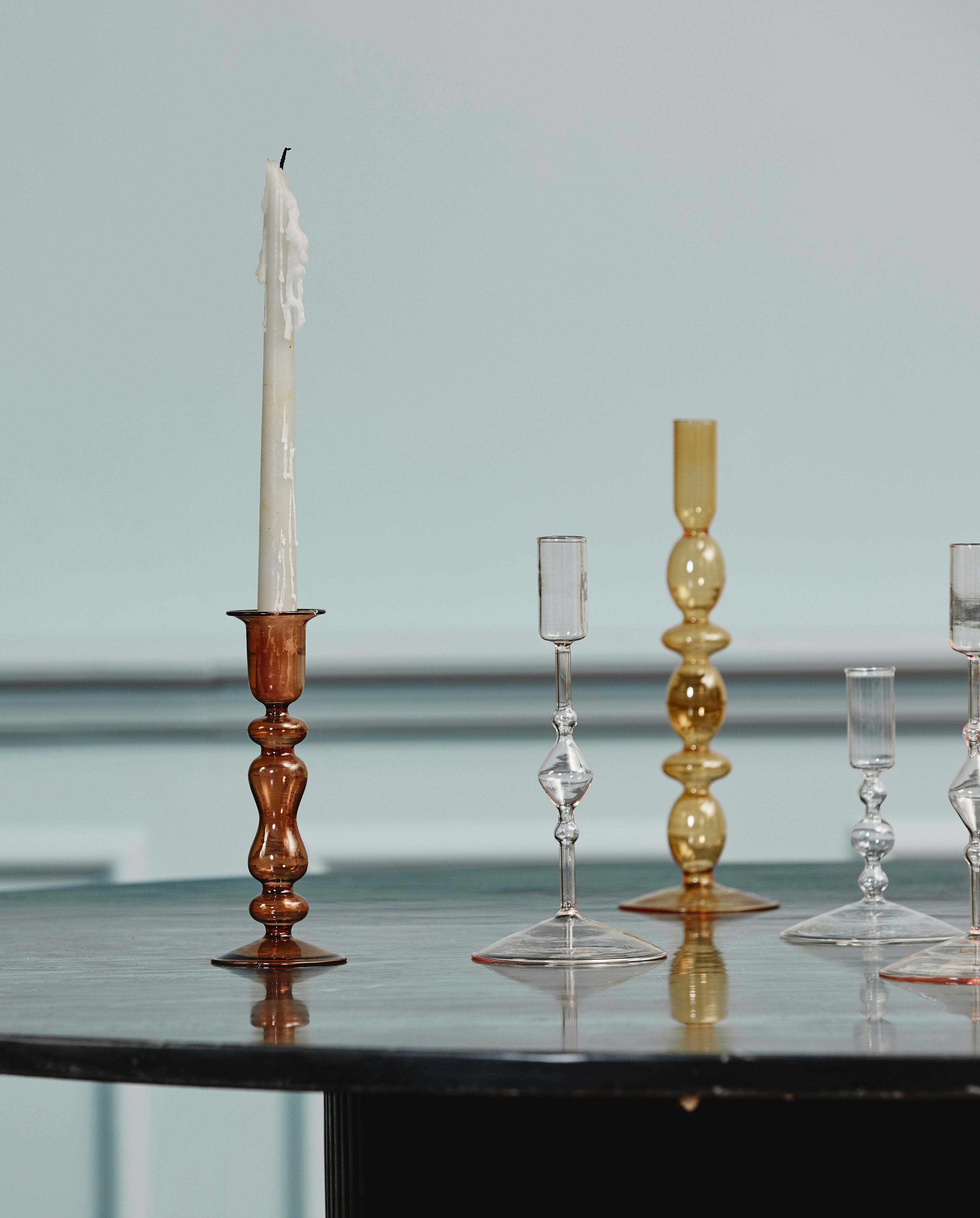 Portacandela CHIROS, M, rosa chiaro