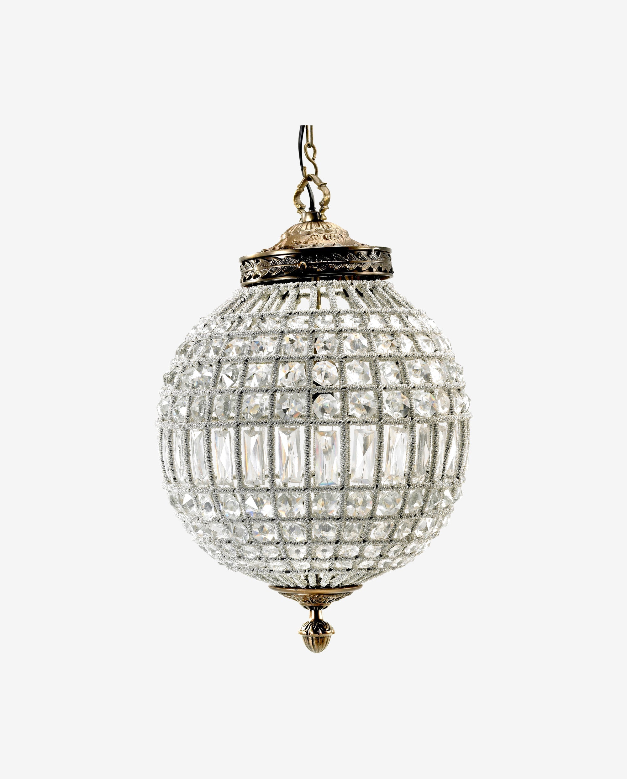 Kristallen lamp, glazen kralen, medium