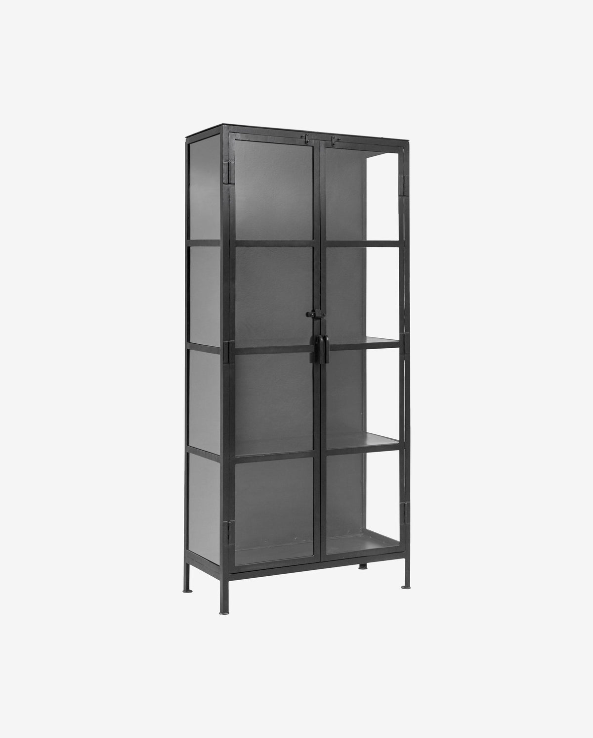 PHOENIX schwarzer Schrank, 2 Türen, klein