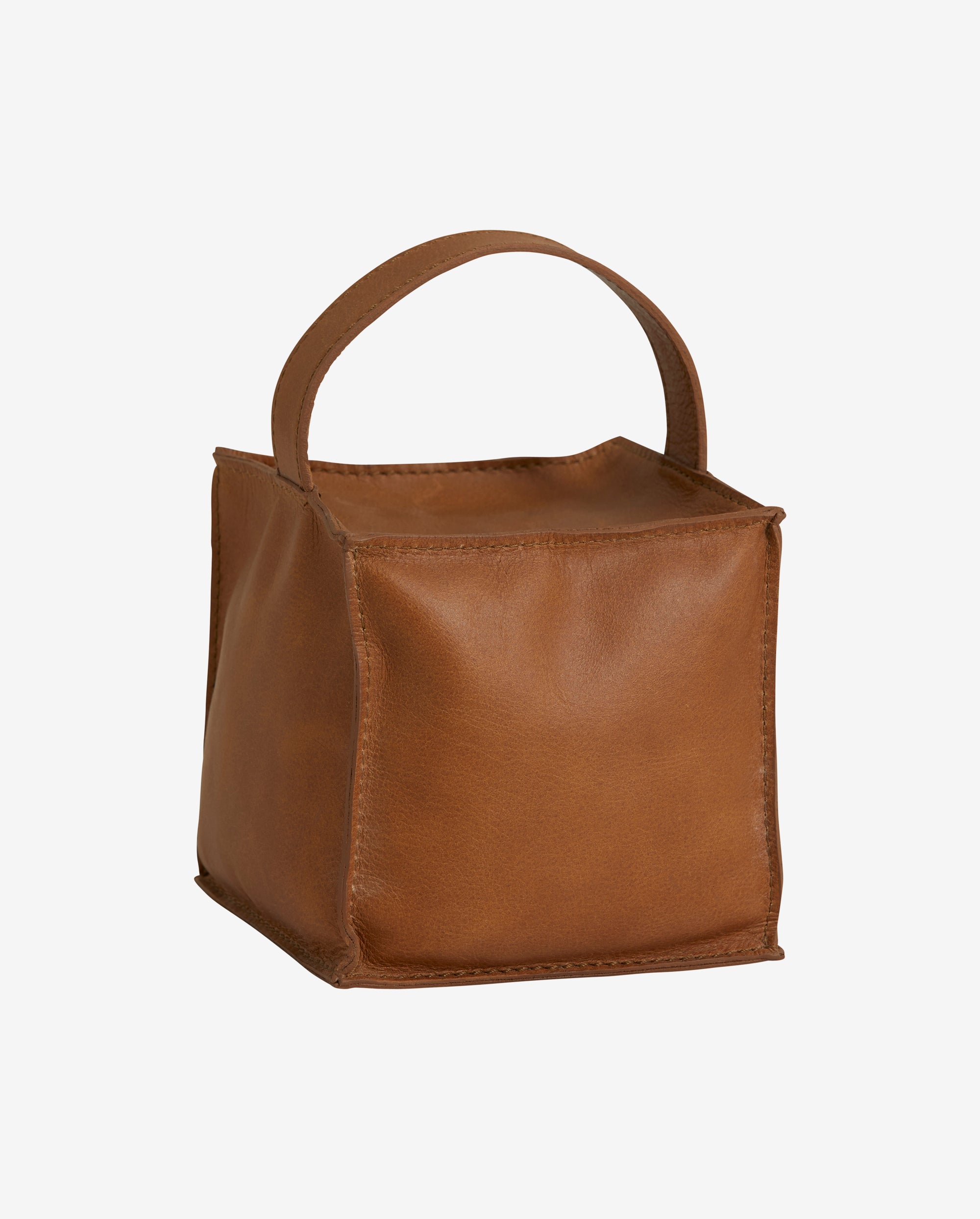 ZASTAWKA DO DRZWI COOK, kwadratowa, skórzana, naturalna