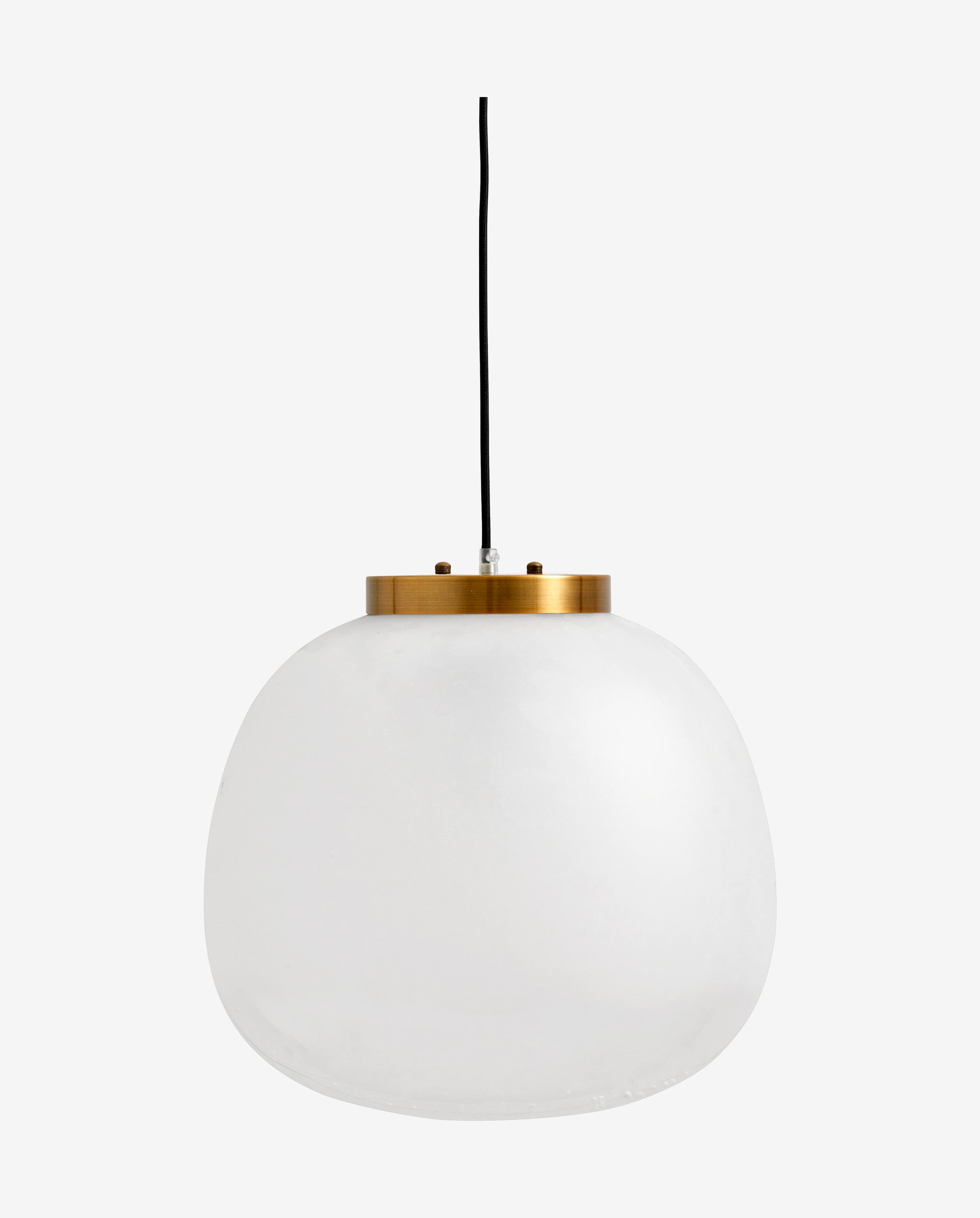 FROST hanglamp L, met gouden afwerking - wit