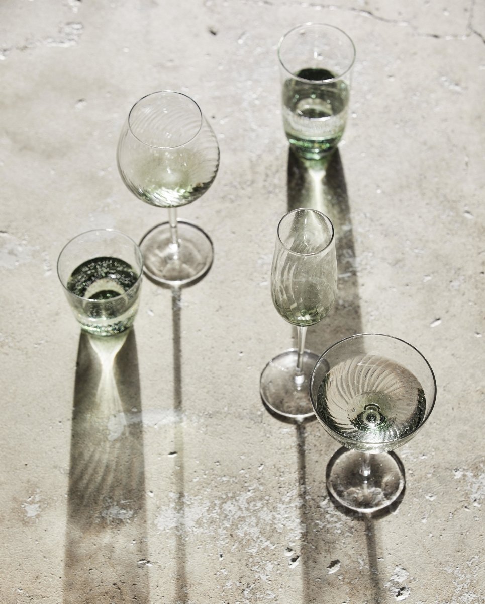 GARO champagneglas, groen