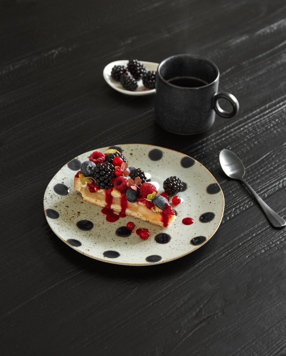 GRAINY stippenplaat, S, zand/donkerblauw