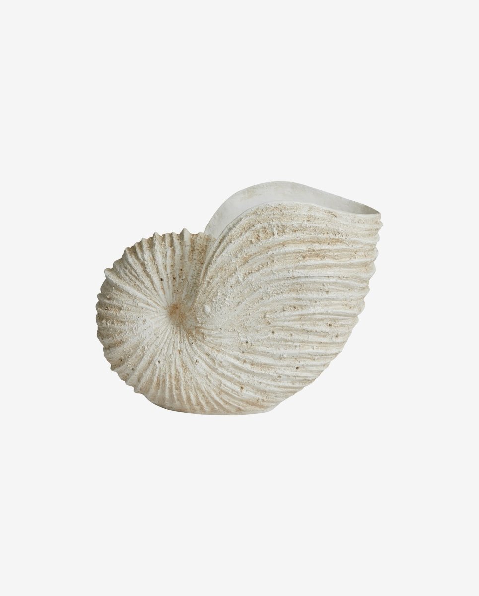 KETOY konkylie til dekoration - H41 cm - hvid - nordal.dk