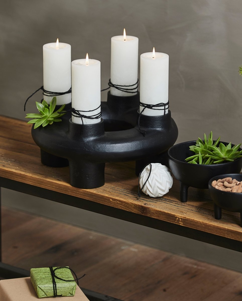 SENJA candle holder, large, f/4 candles