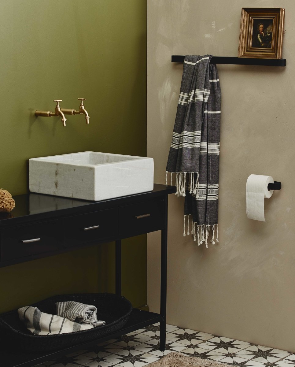 SOTRA porta asciugamani, metallo nero