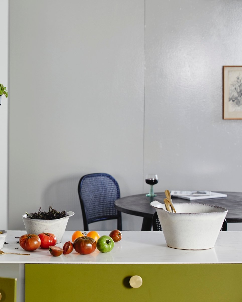 Ciotola in ceramica TORC, L, smalto bianco sporco