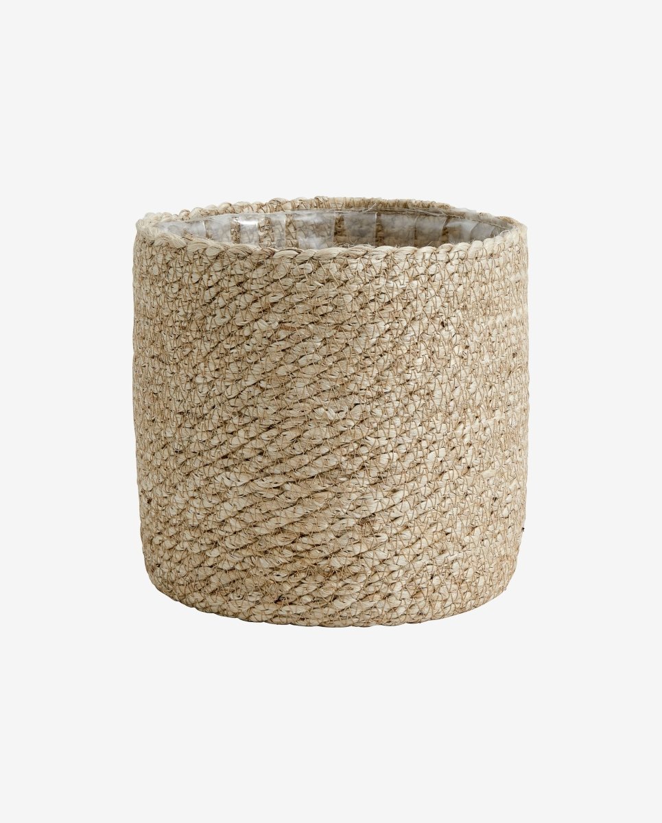 Urtepotte i jute - ø18 cm - natur - nordal.dk