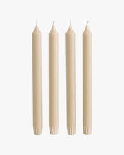 KERZE, hoch, Set mit 4 - beige