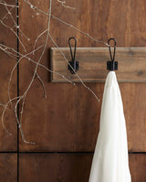 CARONI coat rack, 3 hooks, reclaimed wood - nature