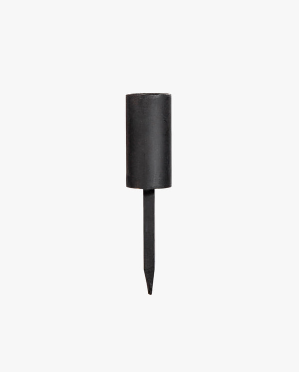 KURA candle cup w/spike - black finish
