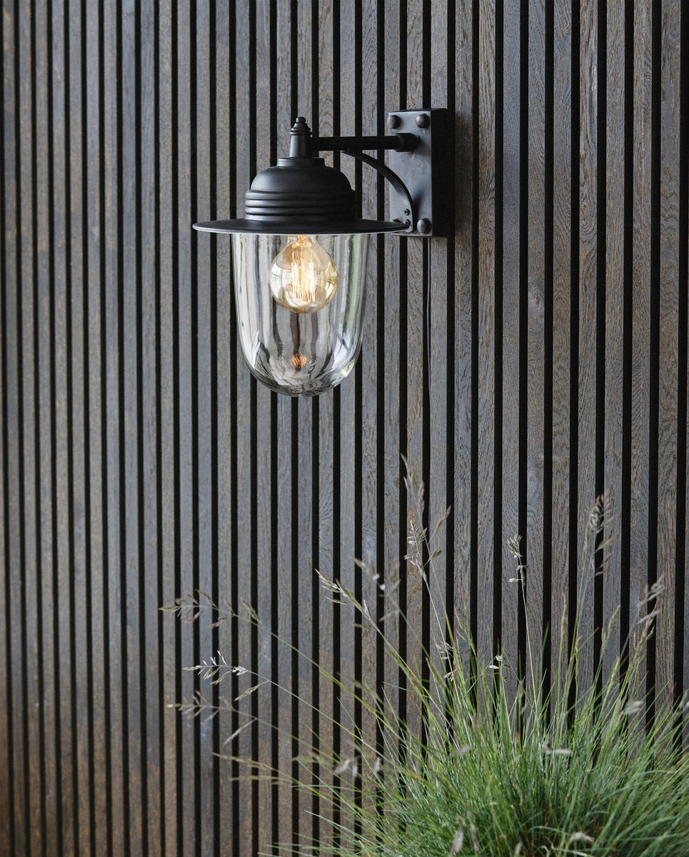 Outdoor lamp for wall - black finish