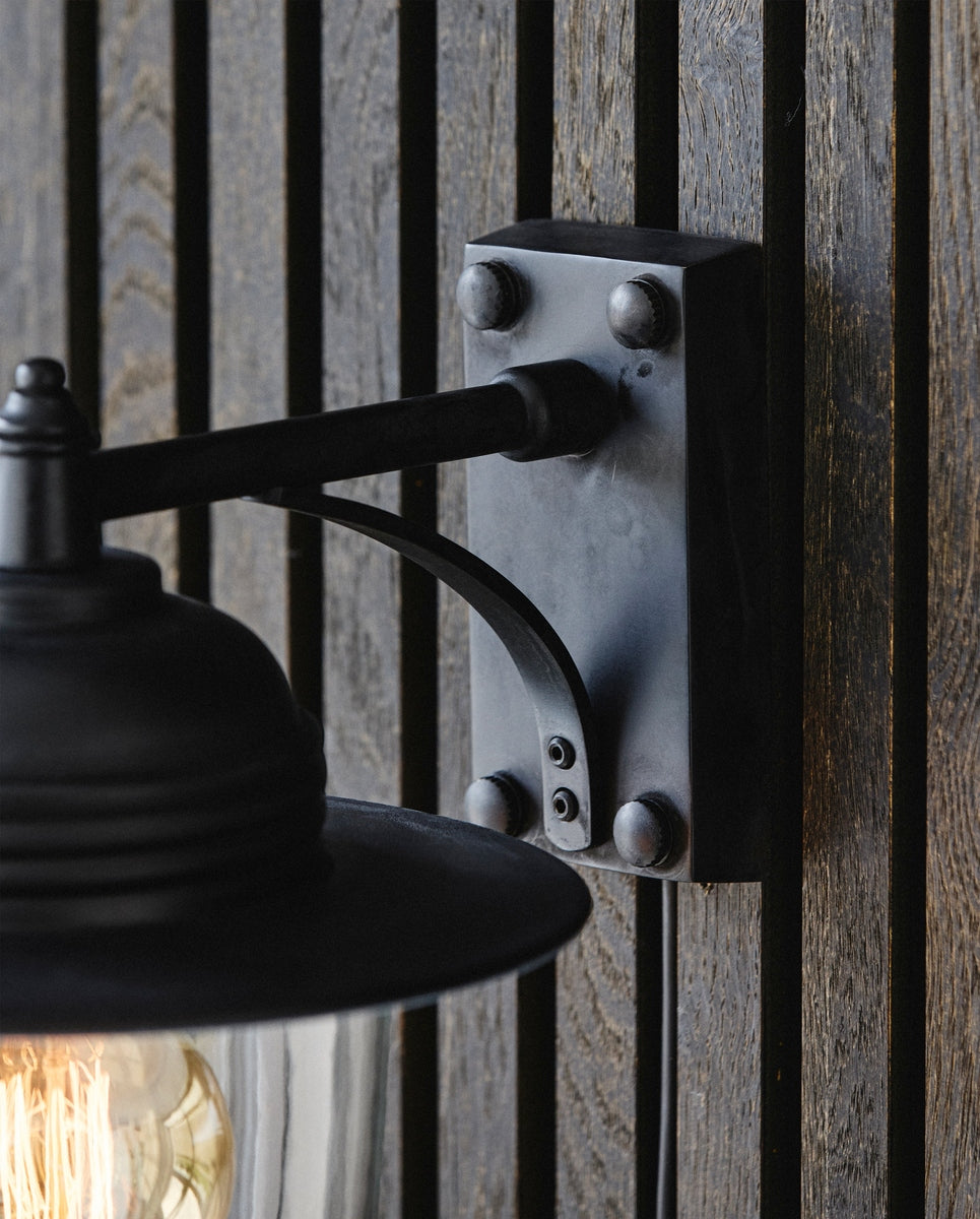 Outdoor lamp for wall - black finish