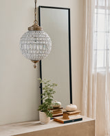 Crystal lamp, glass beads, medium