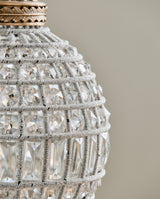 Crystal lamp, glass beads, medium