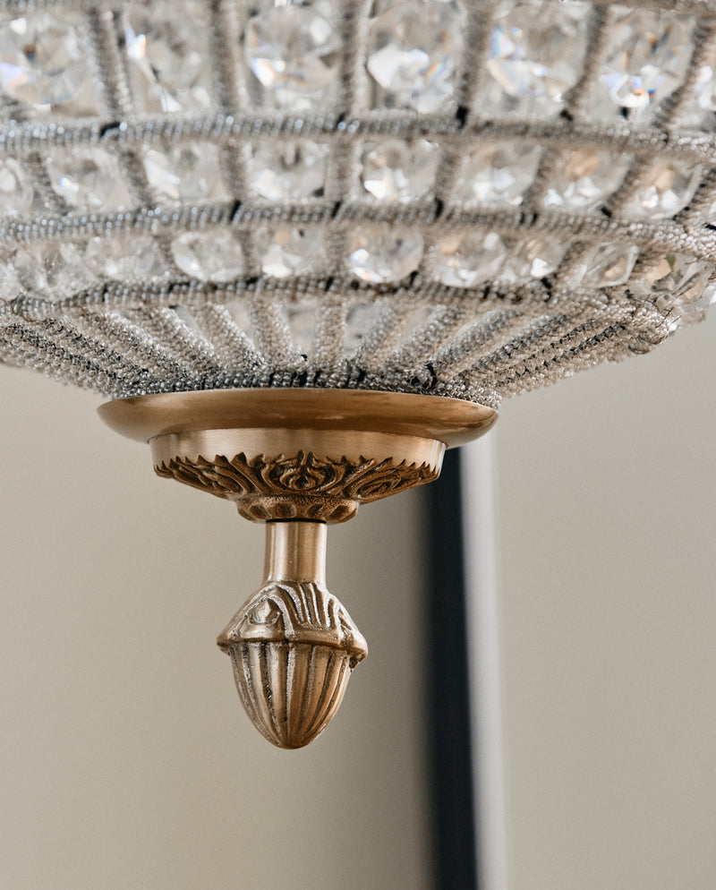 Crystal lamp, glass beads, medium