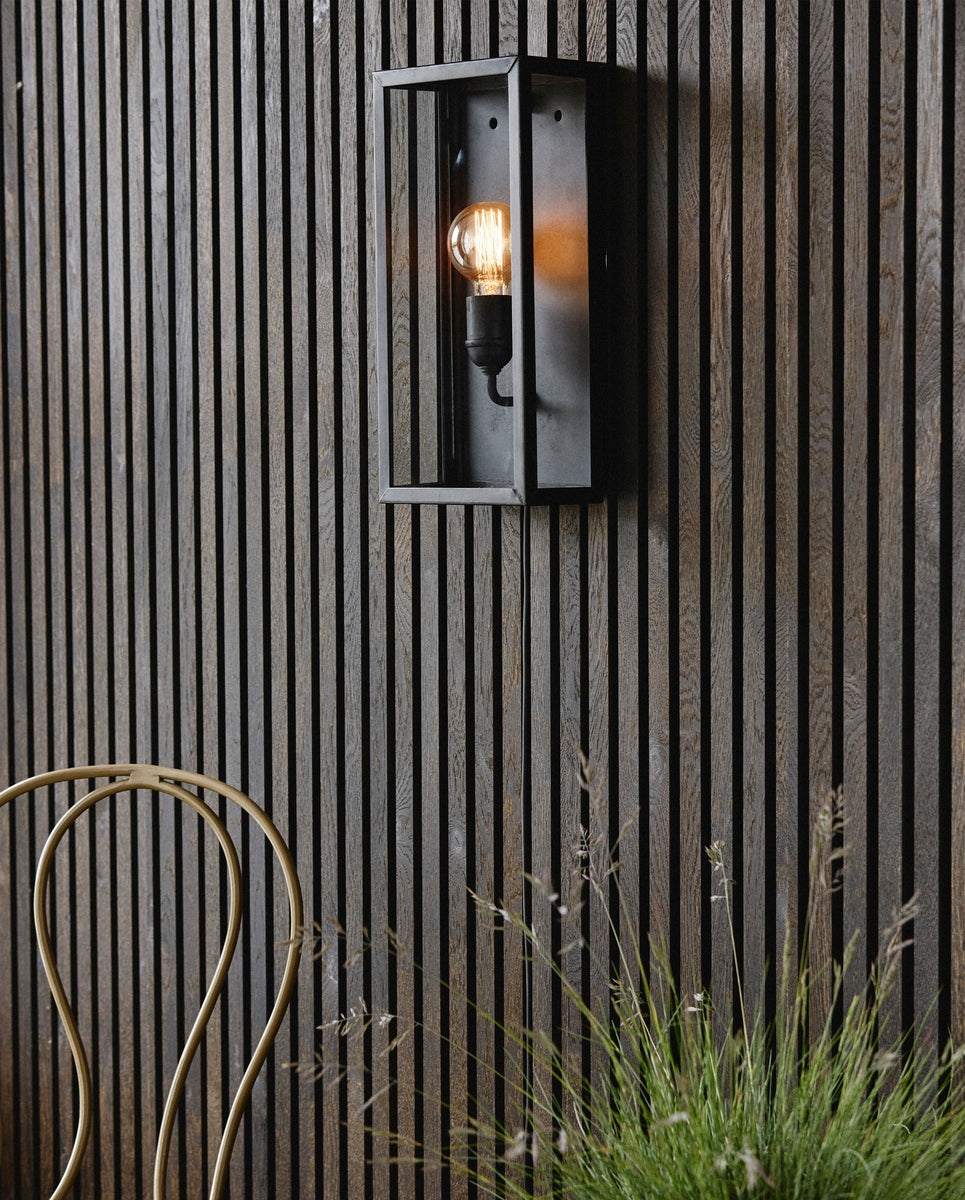 EOS wandlamp, buiten - zwart