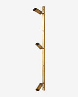 BRAGI wall lamp, 3 spots - brass