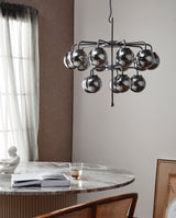 PALMA chandelier - metallic finish
